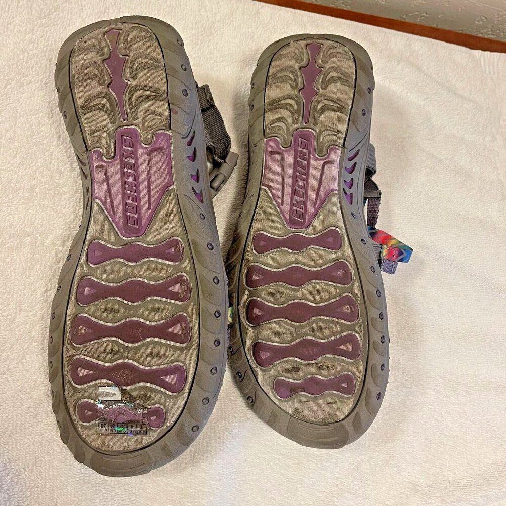 Skechers Women's Reggae Bright Direction Rainbow Sport Sandal Shoe Size 7 - Picture 8 of 10